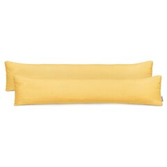 DecoKing Amber -tyynyliina 2 kpl, keltainen, 20 x 120 cm hinta ja tiedot | Koristetyynyt ja tyynynpäälliset | hobbyhall.fi