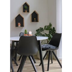 Setti, jossa 2 tuolia Bergen, musta hinta ja tiedot | Ruokapöydän tuolit | hobbyhall.fi
