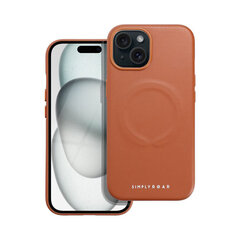 iPhone 15 (6,1″) Roar Nahkainen Mag-kotelo - Ruskea hinta ja tiedot | MagSafe Puhelimet, älylaitteet ja kamerat | hobbyhall.fi