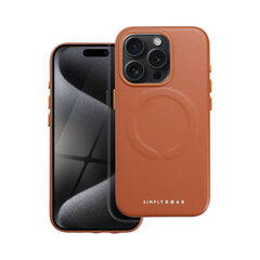 iPhone 15 Pro (6,1″) Roar Nahkainen Mag-kotelo - Ruskea hinta ja tiedot | MagSafe Puhelimet, älylaitteet ja kamerat | hobbyhall.fi