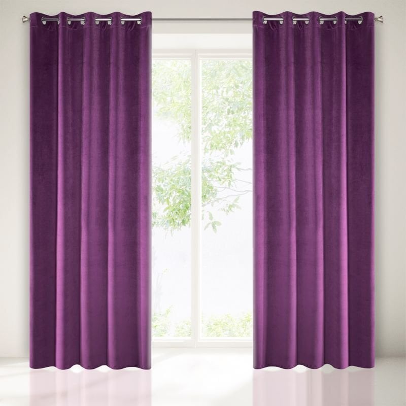 Verho Villa, 250x140 cm, violetti hinta ja tiedot | Verhot | hobbyhall.fi