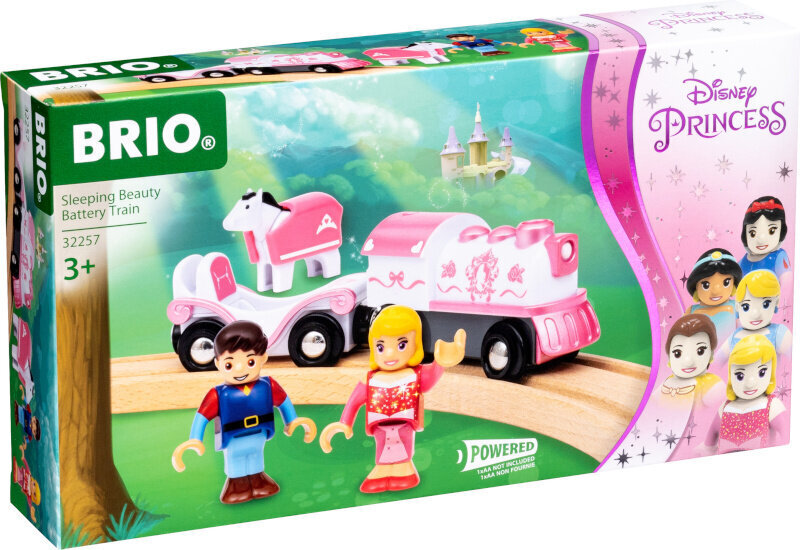 Miegančiosios gražuolės akumuliatorinis traukinys Brio Disney 32257 hinta ja tiedot | Poikien lelut | hobbyhall.fi