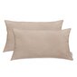 DecoKing Amber -tyynyliina 2 kpl, beige, 40 x 80 cm hinta ja tiedot | Koristetyynyt ja tyynynpäälliset | hobbyhall.fi