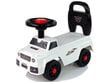 Päällä istuttava auto Lean Toys QX-5500-2 selkänojalla, valkoinen hinta ja tiedot | Vauvan lelut | hobbyhall.fi
