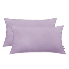 DecoKing Amber -tyynyliina 2 kpl, laventeli, 40 x 80 cm hinta ja tiedot | Koristetyynyt ja tyynynpäälliset | hobbyhall.fi