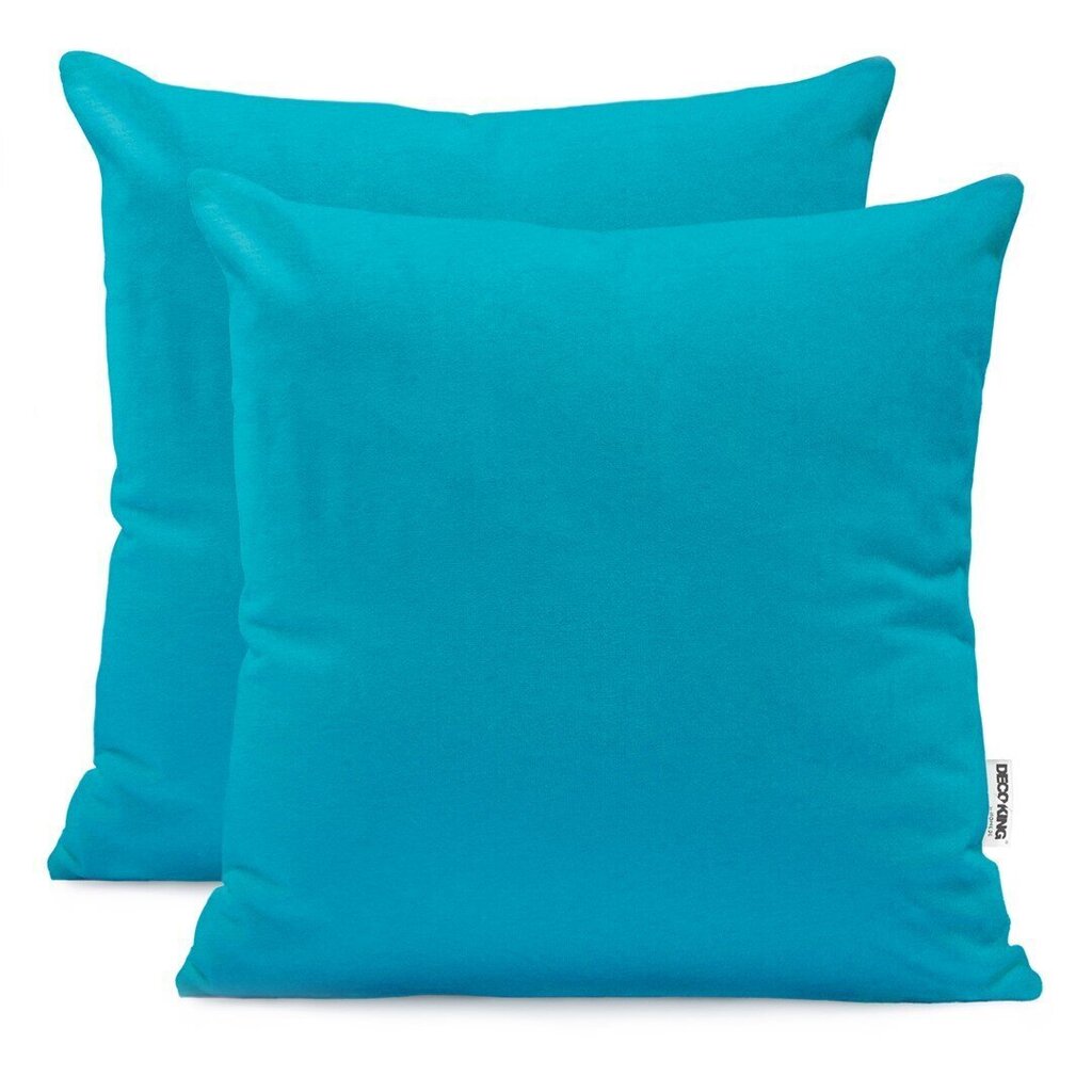 DecoKing Amber -tyynyliina 2 kpl, sininen, 40 x 40 cm hinta ja tiedot | Koristetyynyt ja tyynynpäälliset | hobbyhall.fi
