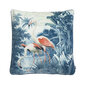 MogiHome Flamingo - koristetyynynpäällinen, petroolinsininen, 60 x 60 cm hinta ja tiedot | Koristetyynyt ja tyynynpäälliset | hobbyhall.fi