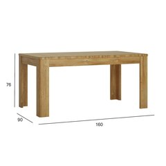 Ruokapöytä CORTINA 160/200x90xH76cm hinta ja tiedot | Ruokapöydät | hobbyhall.fi