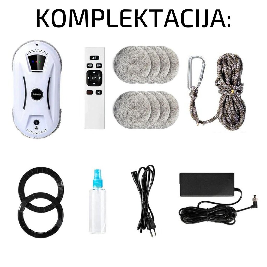 Ikkunanpesurobotti PuRuikai N361 hinta ja tiedot | Ikkunapesurit ja ikkunanpesurobotit | hobbyhall.fi