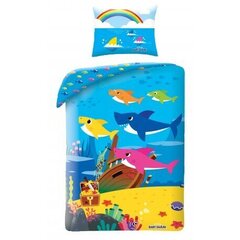 Lasten pussilakanasetti Baby Shark, 140x200, 2 kpl hinta ja tiedot | Vuodevaatteet lapsille | hobbyhall.fi