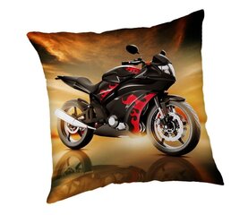 Motorbike Red -koristetyyny, 40 x 40 cm hinta ja tiedot | Koristetyynyt ja tyynynpäälliset | hobbyhall.fi