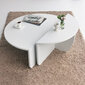 Sohvapöytä 90cm x 30 cm x 60 cm valkoinen, 85cm x 35 cm x 30 cm, valkoinen hinta ja tiedot | Sohvapöydät | hobbyhall.fi