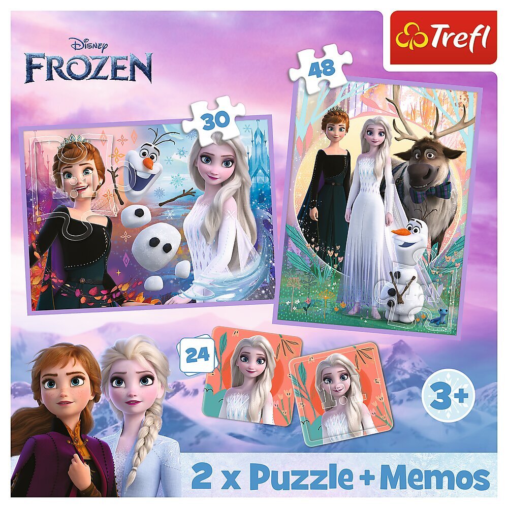 Trefl Frozen 2, palapeli + muistipeli hinta ja tiedot | Palapelit | hobbyhall.fi