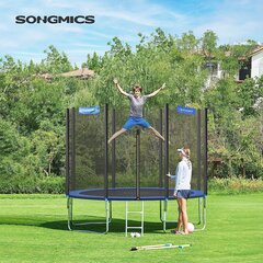 SongMics Trampoliini Ø 366 cm turvaverkolla, musta ja sininen, str124v1 hinta ja tiedot | Songmics Urheilu ja vapaa-aika | hobbyhall.fi