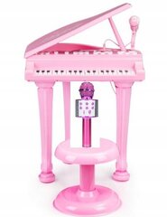 Lasten piano karaokemikrofonilla, pinkki hinta ja tiedot | Tyttöjen lelut | hobbyhall.fi