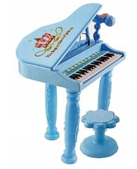 Piano mikrofonilla ja tuolilla Belsi, sininen hinta ja tiedot | Poikien lelut | hobbyhall.fi