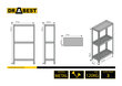 DRABEST Mobile Workshop Cart 3 hyllyä hinta ja tiedot | Varastohyllyt | hobbyhall.fi