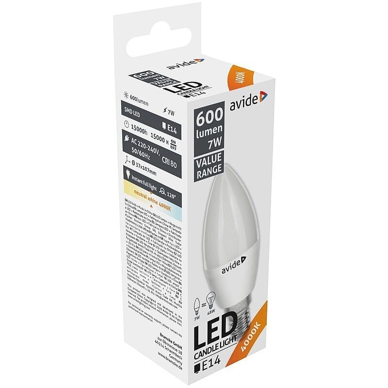 Avide LED-lamput 10W A60 E27 4000K, 3 kpl. hinta ja tiedot | Lamput | hobbyhall.fi