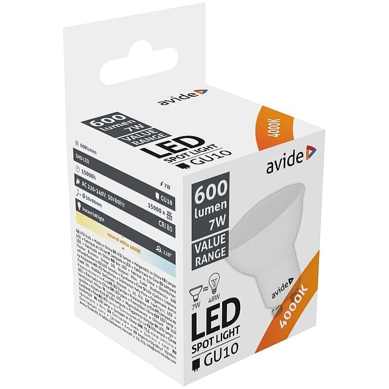 Avide LED-lamput 10W A60 E27 4000K, 3 kpl. hinta ja tiedot | Lamput | hobbyhall.fi