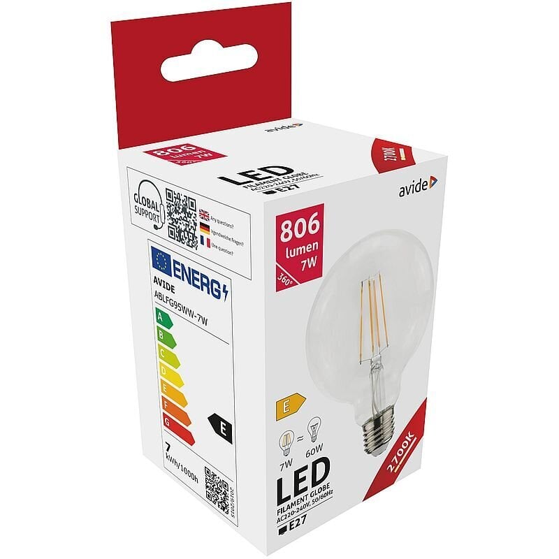 Avide LED-lamput 10W A60 E27 4000K, 3 kpl. hinta ja tiedot | Lamput | hobbyhall.fi