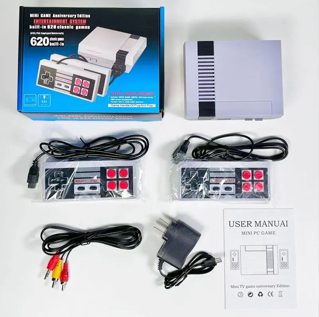 TV-pelikonsoli NES 620 pelillä ja 2 ohjaimella hinta ja tiedot | Pelikonsolit | hobbyhall.fi