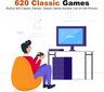 TV-pelikonsoli NES 620 pelillä ja 2 ohjaimella hinta ja tiedot | Pelikonsolit | hobbyhall.fi