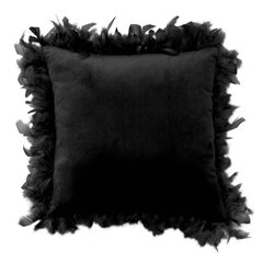 Marlina -koristetyyny, musta, 40 x 40 cm hinta ja tiedot | Koristetyynyt ja tyynynpäälliset | hobbyhall.fi