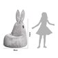 Säkkituoli Qubo™ Daddy Rabbit, vaaleanharmaa hinta ja tiedot | Säkkituolit, rahit ja penkit | hobbyhall.fi