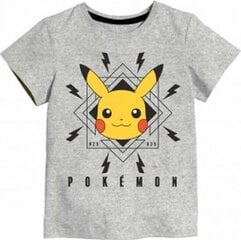 Pokemon t-paita lapsille Pikachu, harmaa hinta ja tiedot | Poikien paidat | hobbyhall.fi