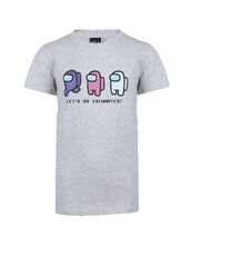 T-paita Among Us, harmaa hinta ja tiedot | Tyttöjen paidat | hobbyhall.fi