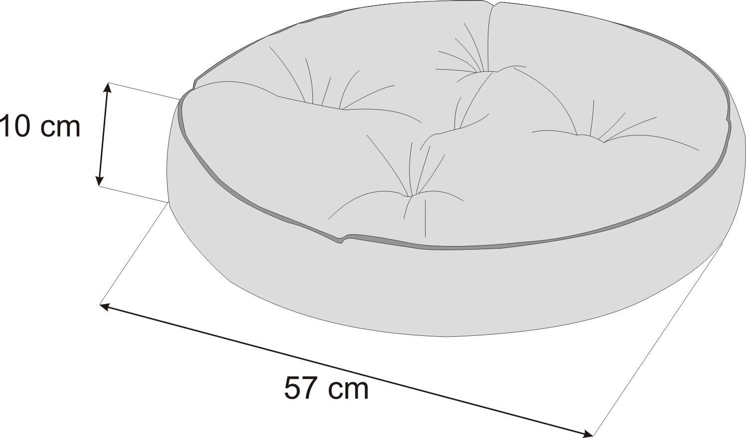 Lattiatyyny Hobbygarden Yamatai 57cm, tummansininen. hinta ja tiedot | Säkkituolit, rahit ja penkit | hobbyhall.fi