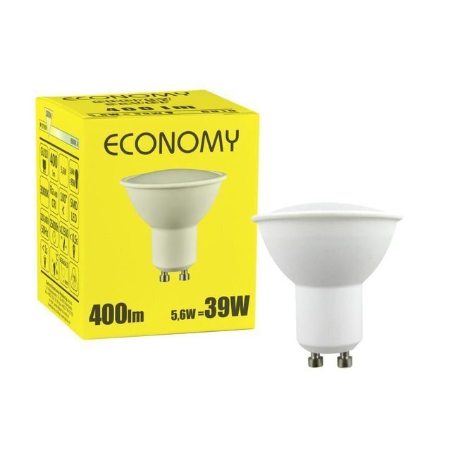 LED-polttimo Economy GU10 5W 400lm hinta ja tiedot | Lamput | hobbyhall.fi