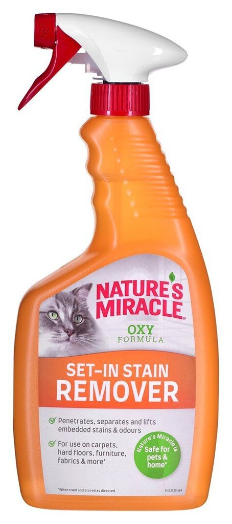 Kissan lia- ja tahranpoistaja Nature's Miracle Set-In Oxy Stain&Odour, 709 ml hinta ja tiedot | Eläinten hoitotuotteet | hobbyhall.fi