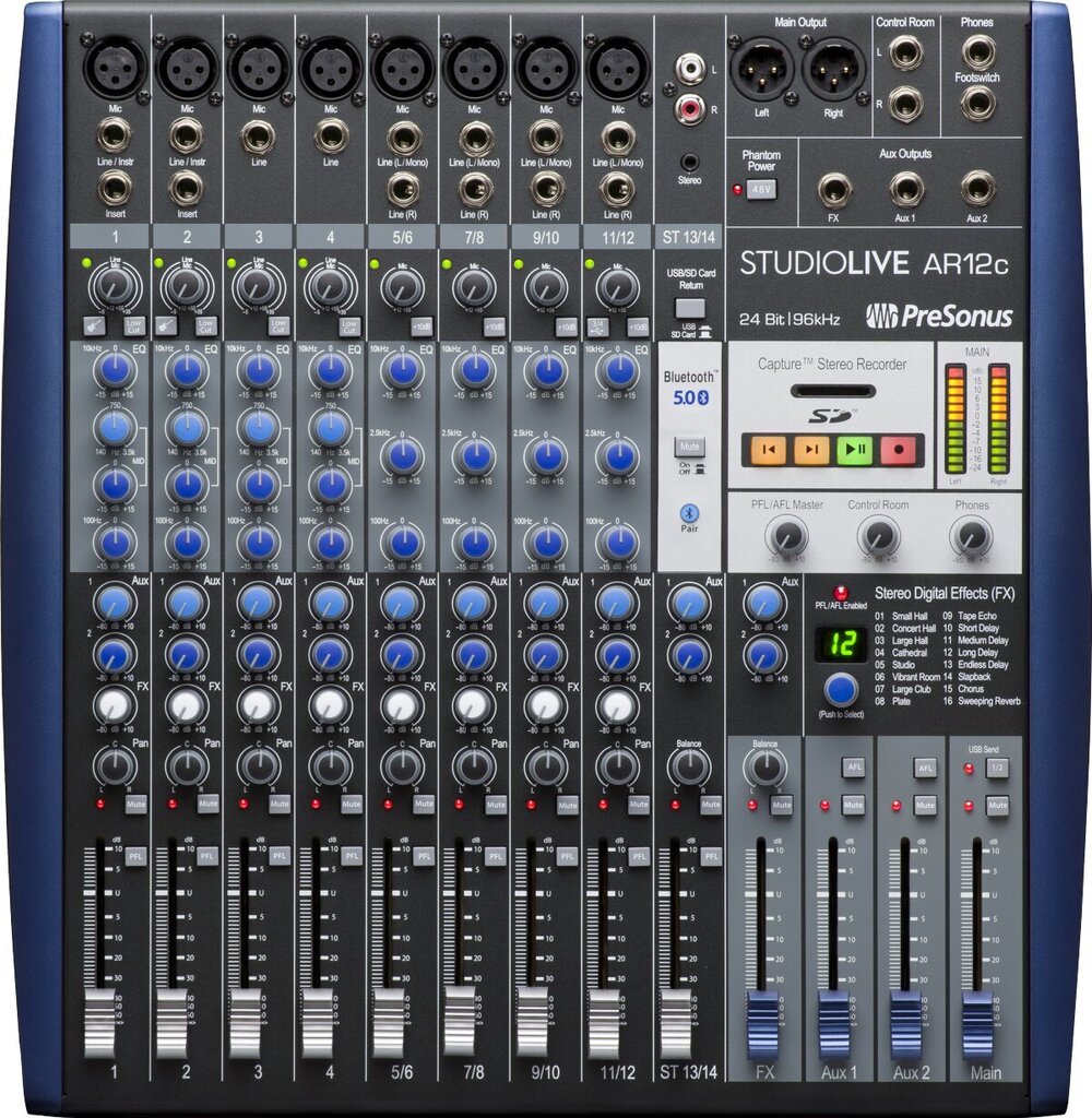 Äänikonsoli Presonus StudioLive AR12c hinta ja tiedot | Soittimien lisätarvikkeet | hobbyhall.fi