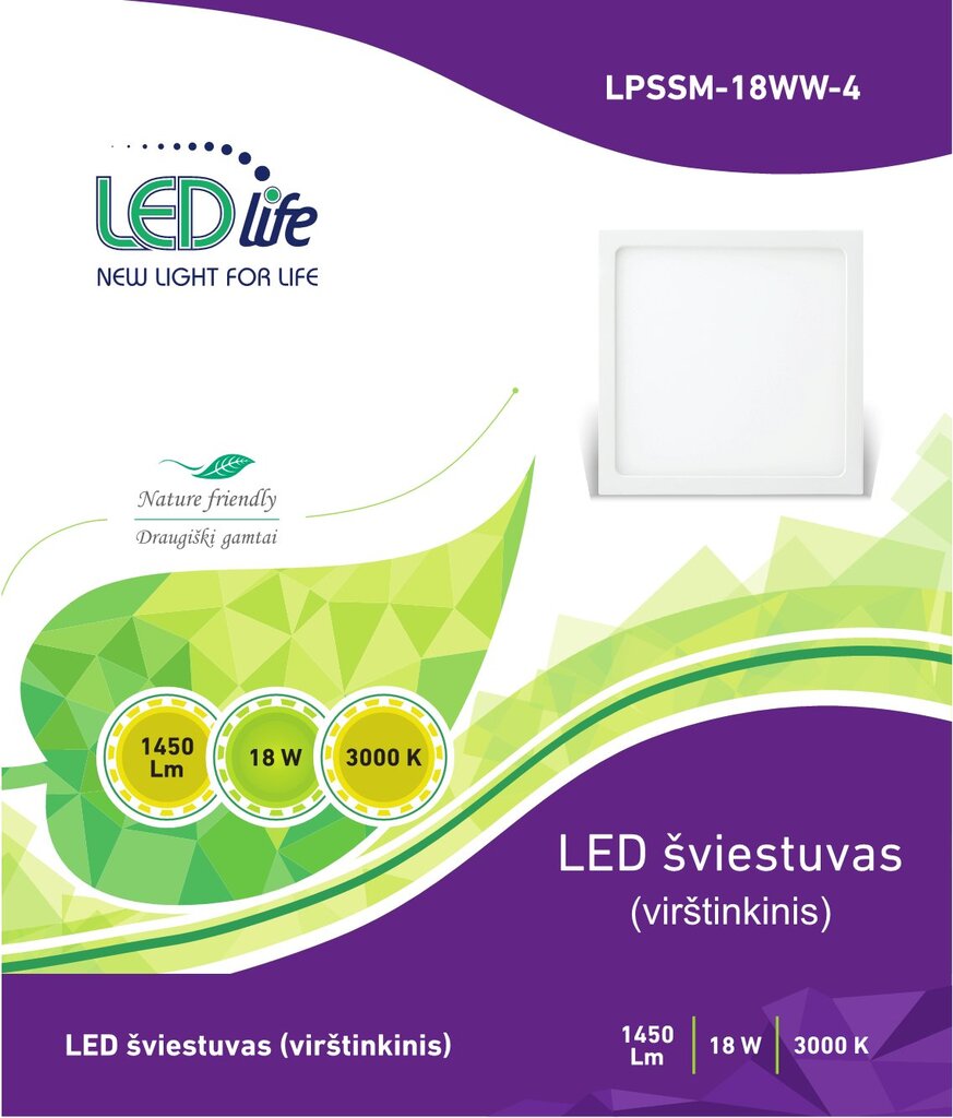 LED-seinävalaisin LEDlife, 18W hinta ja tiedot | Seinävalaisimet | hobbyhall.fi