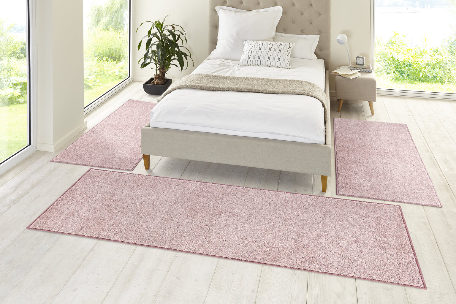 Mattosetti Hanse Home Pure Rose, 3 kpl hinta ja tiedot | Isot matot | hobbyhall.fi