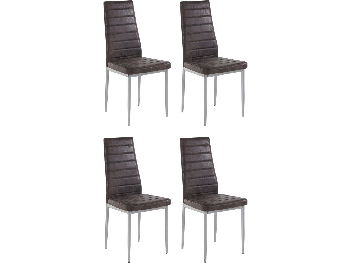 4 tuolin sarja Kate, tummanharmaa hinta ja tiedot | Ruokapöydän tuolit | hobbyhall.fi