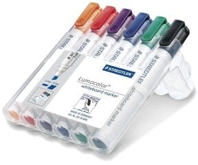 Merkintäkynäsarja taululle STAEDTLER Lumocolor 351, 6 väriä. hinta ja tiedot | Toimistotarvikkeet | hobbyhall.fi