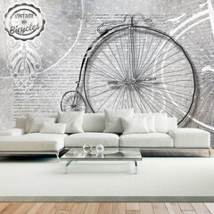 Valokuvatapetti - Vintage bicycles - black and white 200x140 cm hinta ja tiedot | Valokuvatapetit | hobbyhall.fi
