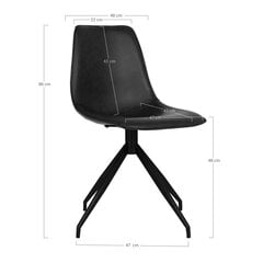 2 tuolin setti Monaco, musta hinta ja tiedot | Ruokapöydän tuolit | hobbyhall.fi
