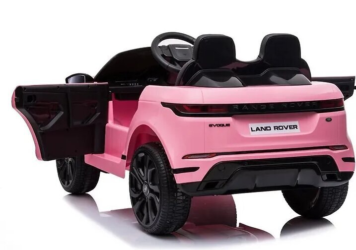 Kaksipaikkainen lasten sähköauto Ranger Rover Evoque 12V, pinkki hinta ja tiedot | Lasten sähköautot | hobbyhall.fi