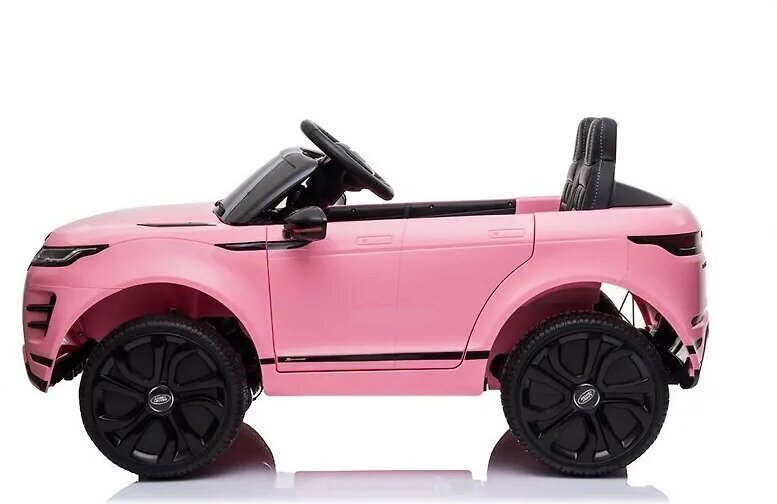 Kaksipaikkainen lasten sähköauto Ranger Rover Evoque 12V, pinkki hinta ja tiedot | Lasten sähköautot | hobbyhall.fi