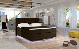 Sänky Basilio LED, 180x200 cm, ruskea hinta ja tiedot | Sängyt | hobbyhall.fi