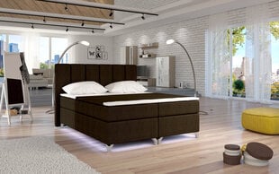 Sänky Basilio LED, 160x200 cm, ruskea hinta ja tiedot | Sängyt | hobbyhall.fi
