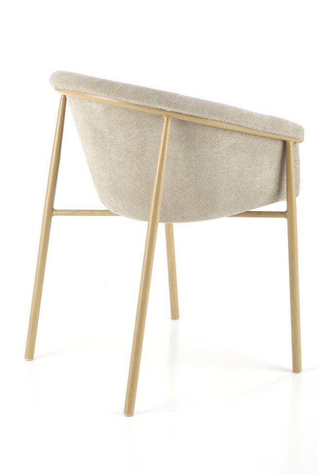 2 tuolin setti K489, beige/kulta hinta ja tiedot | Ruokapöydän tuolit | hobbyhall.fi