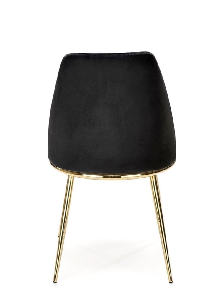 2 tuolin setti K460, musta/kulta hinta ja tiedot | Ruokapöydän tuolit | hobbyhall.fi