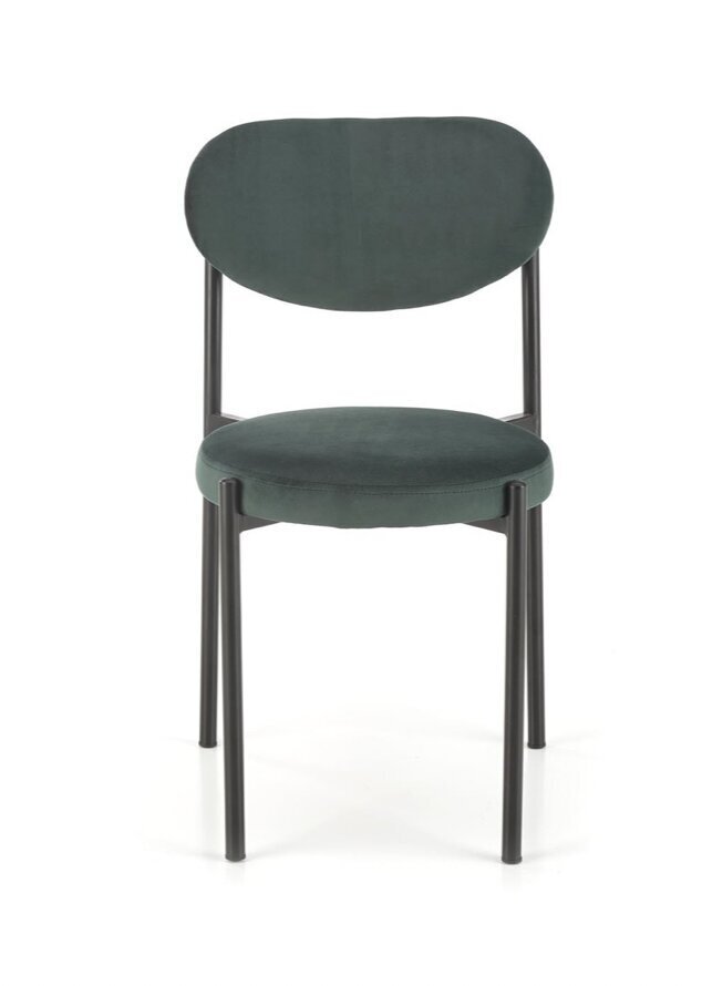 4 tuolin setti K509, vihreä/musta hinta ja tiedot | Ruokapöydän tuolit | hobbyhall.fi
