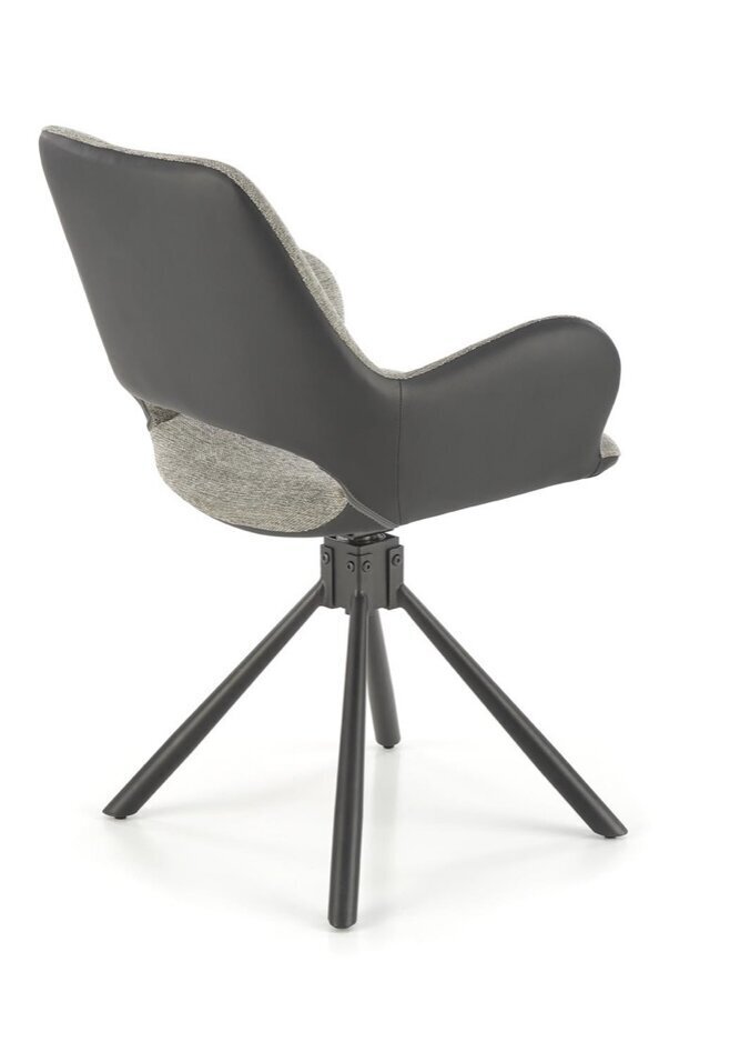 2 tuolin setti K494, harmaa/musta hinta ja tiedot | Ruokapöydän tuolit | hobbyhall.fi