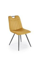 4 tuolin setti K521, keltainen/musta hinta ja tiedot | Ruokapöydän tuolit | hobbyhall.fi