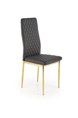 4 tuolin setti K501, musta/kulta hinta ja tiedot | Ruokapöydän tuolit | hobbyhall.fi